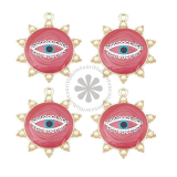 Slnko s evil eye, 31 x 36 mm - 1 ks