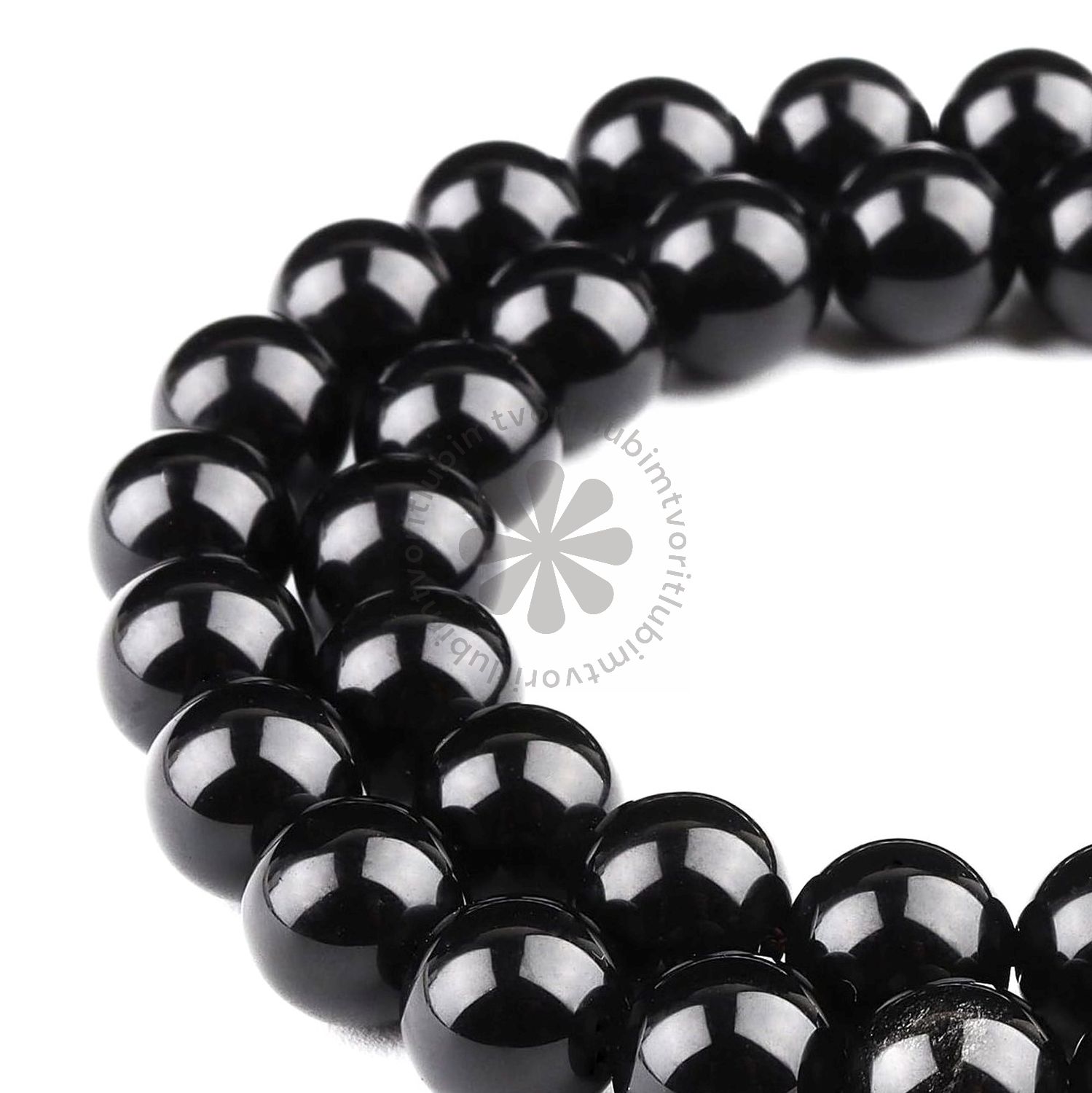 Black Onyx, 6 mm - 1 ks