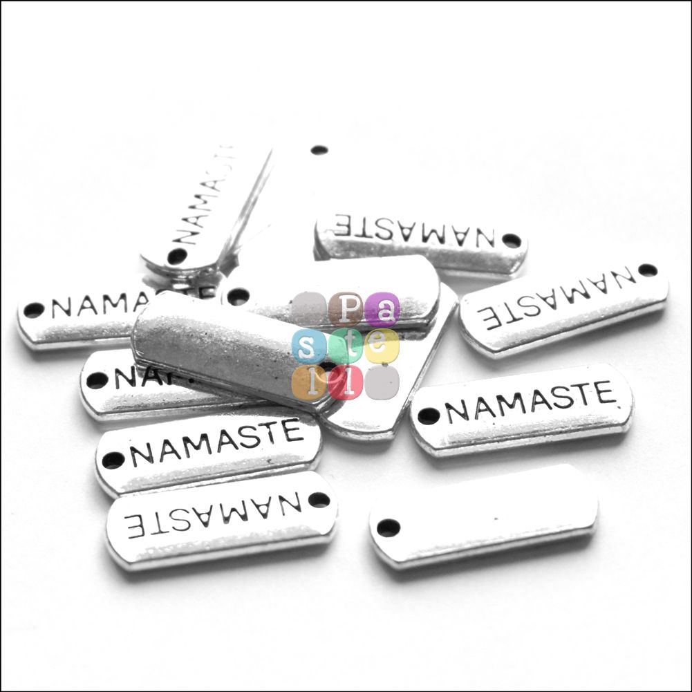 Prívesok NAMASTE, 8 x 21 mm - 1 ks