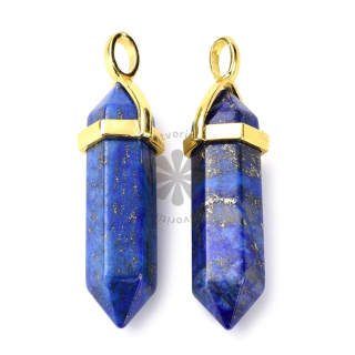 Prívesok lapis lazuli, 12x40 mm - 1 ks